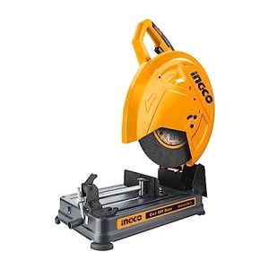 INGCO Cut off Saw, 2400W | 3900rpm Chop Saw, Power Saw with Heavy Duty Steel Base, Electric Cut off Saw, Professional Cut off saw Machine With 1pcs 355mm cutting disc