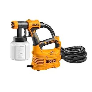 Ingco 550W Hvlp Floor Based Electric Paint Spray Gun (Orange) (Electric Spray Gun 550W)