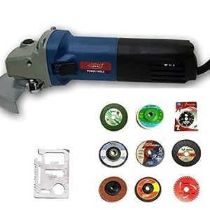 KROST Metal 2-In-1 Grinder and Polisher Machine Accessories (Blue, 9 Piece)