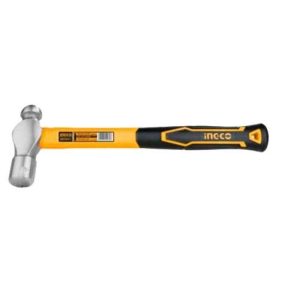 INGCO Ball Pein Hammer, 660g, Drop-forged hammerhead Heat treatment, 45# carbon steel, INGCO Style Fiberglass handle
