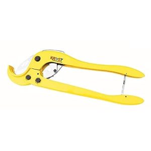 KROST Long 63mm Steel Blade Scissors for PVC Pipe, Plastic Tube Cutter, Pipe Scissors, Hand Tool Plumber Pipe Cutter.(Handle :16″)