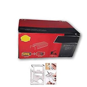 Miles 25000 Pcs 23/8H Stapler Pin With Free 11 In 1 Multi Tool