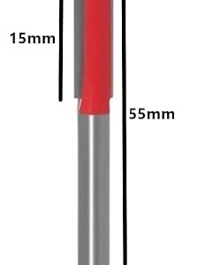 KROST Carbide Wood Working Straight Shank Trimmer Router Bit With updated Carbide. Great for trim shelf edging, veneer or laminates (120-AA)