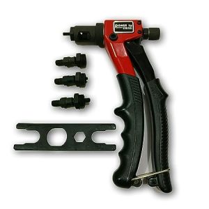 Hand Riveter, Rivet Nut Tool with Nut Setting System M3, M4 ,M5, M6 Head Riveter Machine – Red