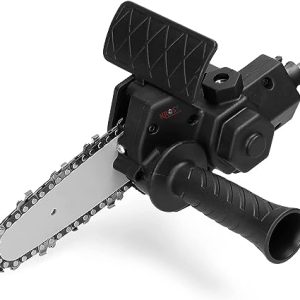 KROST 4″ Drill Machine Modified To Chainsaw Tool Attachment Electric Chainsaws Wood Working Tool.