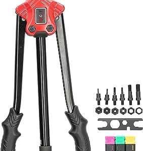 KROST KR-610 Rivet Tool Kit Rivet Nut Setting Tool Nut Setter Hand Riveter Anti‑slip Handle Design