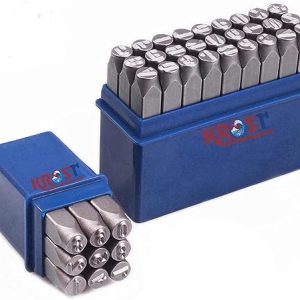 KROST Professional Number and Letter Punch Set for Jewelry Craft Stamping. (1/4″ Letter & Number)