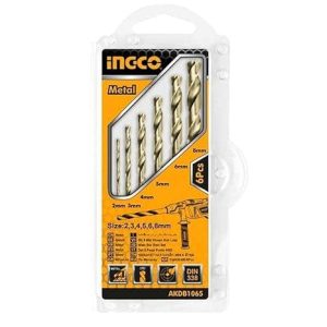 Ingco 6PCS HSS Twist Drill Bits Set (AKDB1065