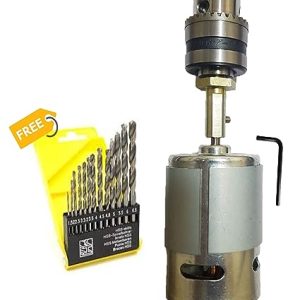 Krost 12V DC Motor Drill Machine with 13pcs Hss Drill Bit Set.