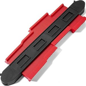 KROST Contour Gauge With Lock, Widen Profile Gauges Measure Ruler Contour Duplicator Comb Tool for Copies Irregular and odd Corners Shapes – Instant Template for DIY Woodworking (5″)