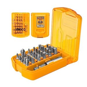 INGCO 30 in 1 Interchangeble Multipurpose Mini Screwdriver Set Magnetic Slot Wrench Bits Repair Tools Kit Set Combination Screwdriver Set for Home Appliance,Electronics