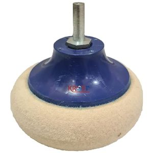 KROST Felt buffing pad wheel disc for polishing stainless steel,metal,marble, glass, ceramic, angle grinder abrasive rotary tool accessory (4″)