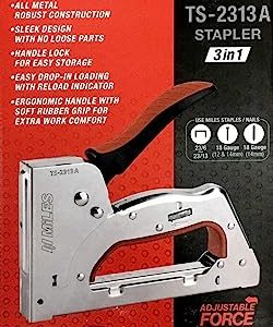 Miles Ts-2313A Gun Tacker with Staple Pins Combo – Multicolour