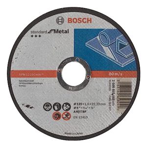 Bosch Professional Standard for Metal Straight Cutting Disc/Wheel (125mm, 5”, Pack of 25)