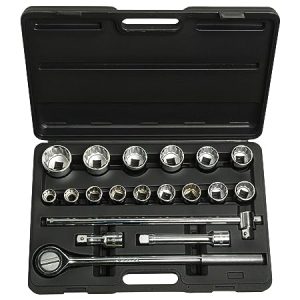 STANLEY 89-101 3/4'' Drive 12 Point Metric Socket Set (19-Pieces)